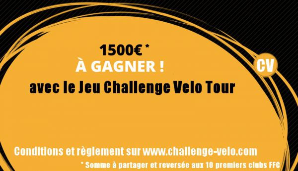1500€ à gagner sur Challenge Velo